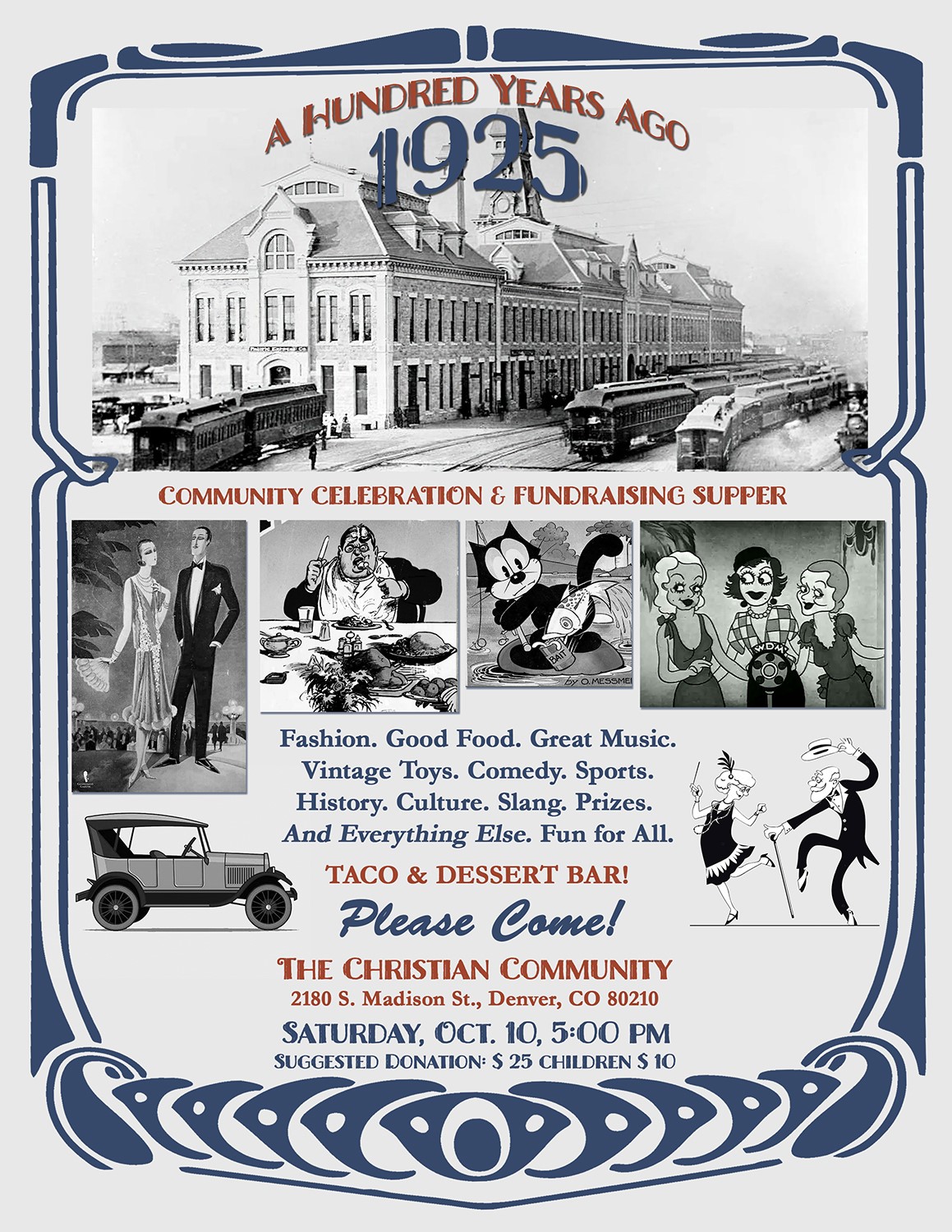 Oct 10, 2026 an evening of fun, feast, family and a once in a lifetime event.
